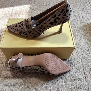 Leopard Print Pointed stiletto Pumps - Brown